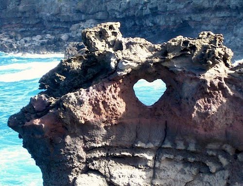 Ocean Arch Heart, Maui, Hawaii
