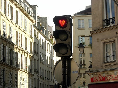 Heart Stoplight, Paris, France
