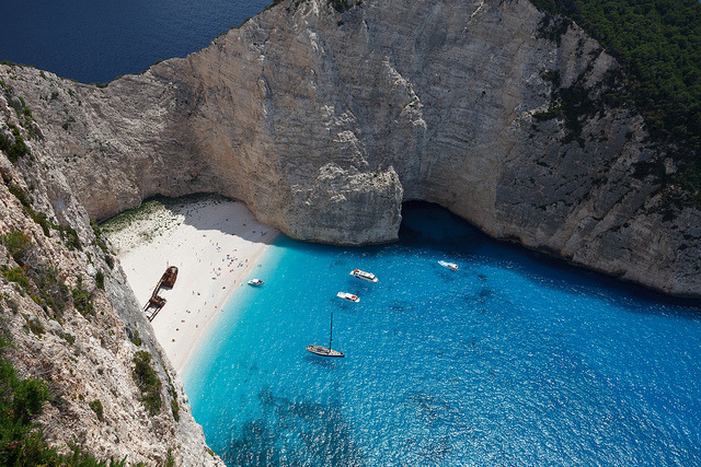 Navagio Beach, or the Shipwreck, is an isolated sandy cove, accessible only by boats, on Zakynthos island and one of the most famous beaches in Greece. It is notable...