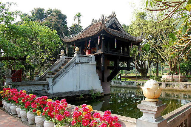 by Dragonsaur Long on Flickr.One Pillar Pagoda - Hanoi, Vietnam.