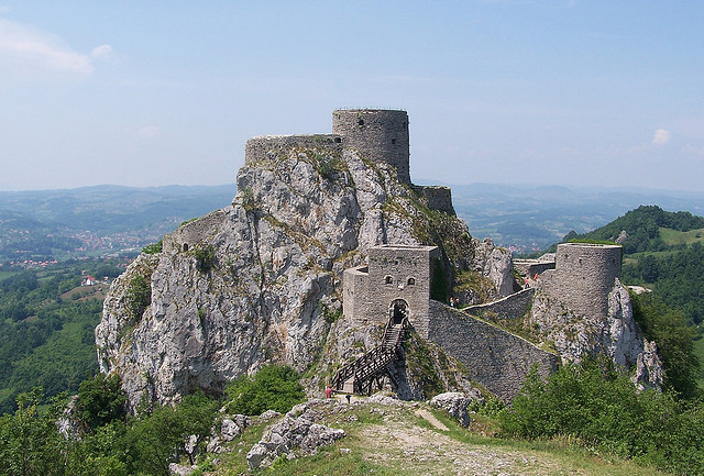 by j.caluk on Flickr.Old fortress above the small town of Srebrenik in north-eastern Bosnia.
