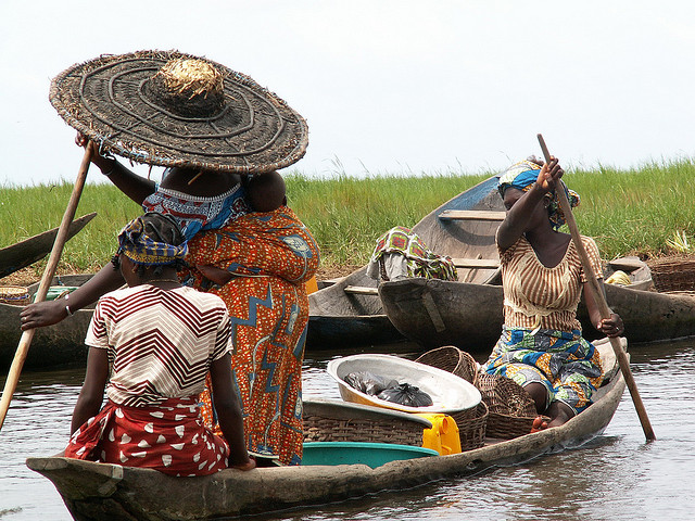 by Daniela Gregr on Flickr.On the lake village of Ganvie near Cotonou, Benin.