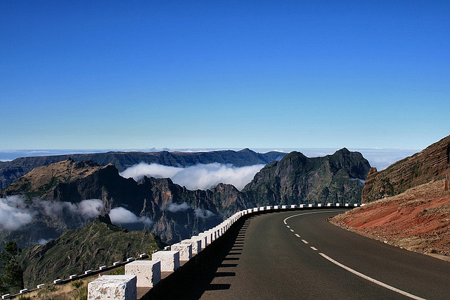 by Made in Madeira on Flickr.Mountain roads in central Madeira Island, Portugal.