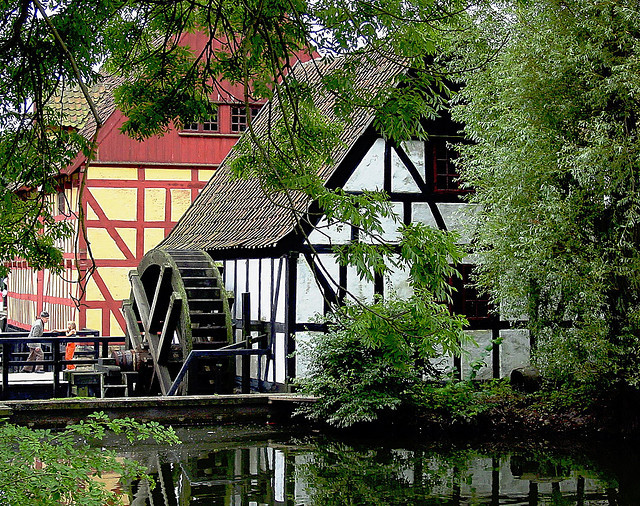 by stoicviking on Flickr.Snapshot of a house in the old town park in Aarhus, Denmark.