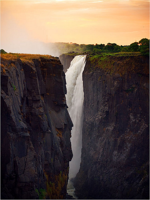 Glimpse of a natural wonder, Victoria Falls, Zimbabwe