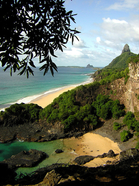 Beautiful beach in Fernando de Noronha Archipelago, Brazil