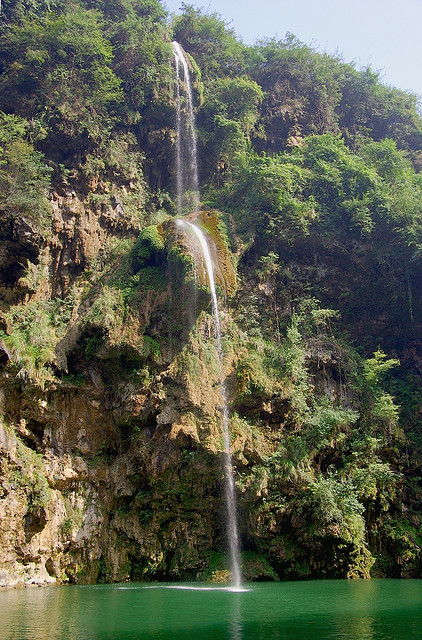 Waterfall on Wuyang River, Guizhou Province, China
