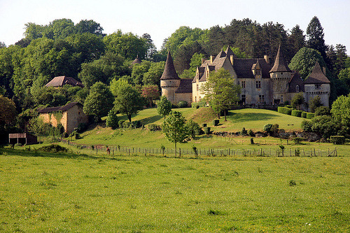 Countryside Castle, Dordogne, Aquitane, France