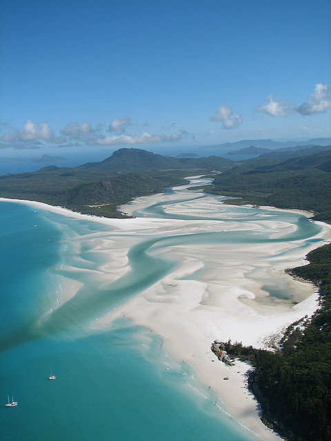 Whitehaven Beach in Whitsunday Islands, Queensland, Australia