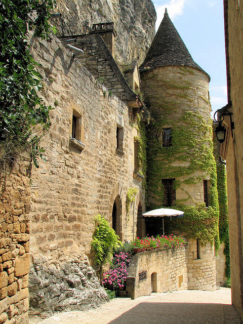Medieval streets of La Roque Gageac, Aquitaine, France