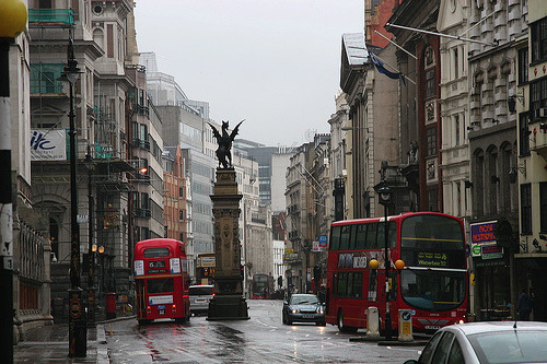 Rainy Day, London, England