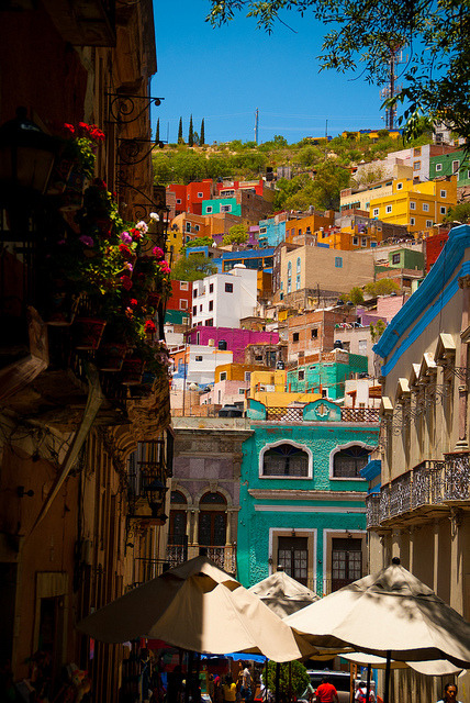Colorful streets of Guanajuato, Mexico