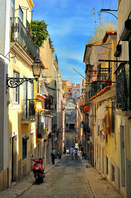 Streets of Bairro Alto in Lisbon, Portugal . This one is for Ottavia :)