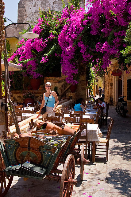 Semiramis Taverna in Chania, Crete Island, Greece