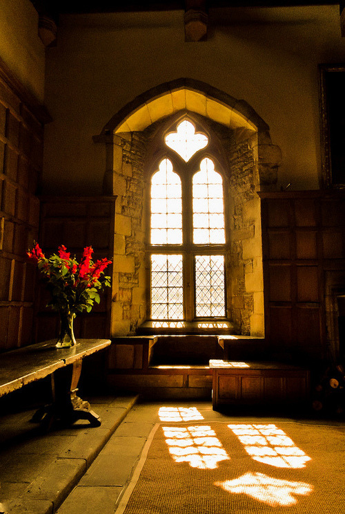 Arched Window, Haddon Hall, Derbyshire, England