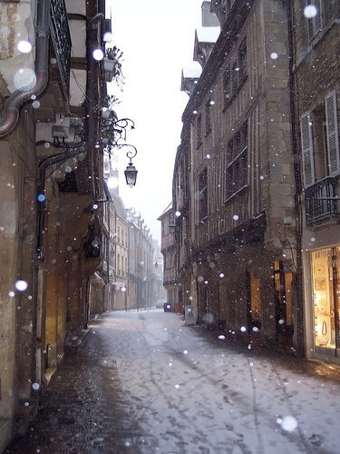 Snowy Day, Paris, France