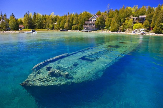 Shipwreck, Lake Huron, Michigan