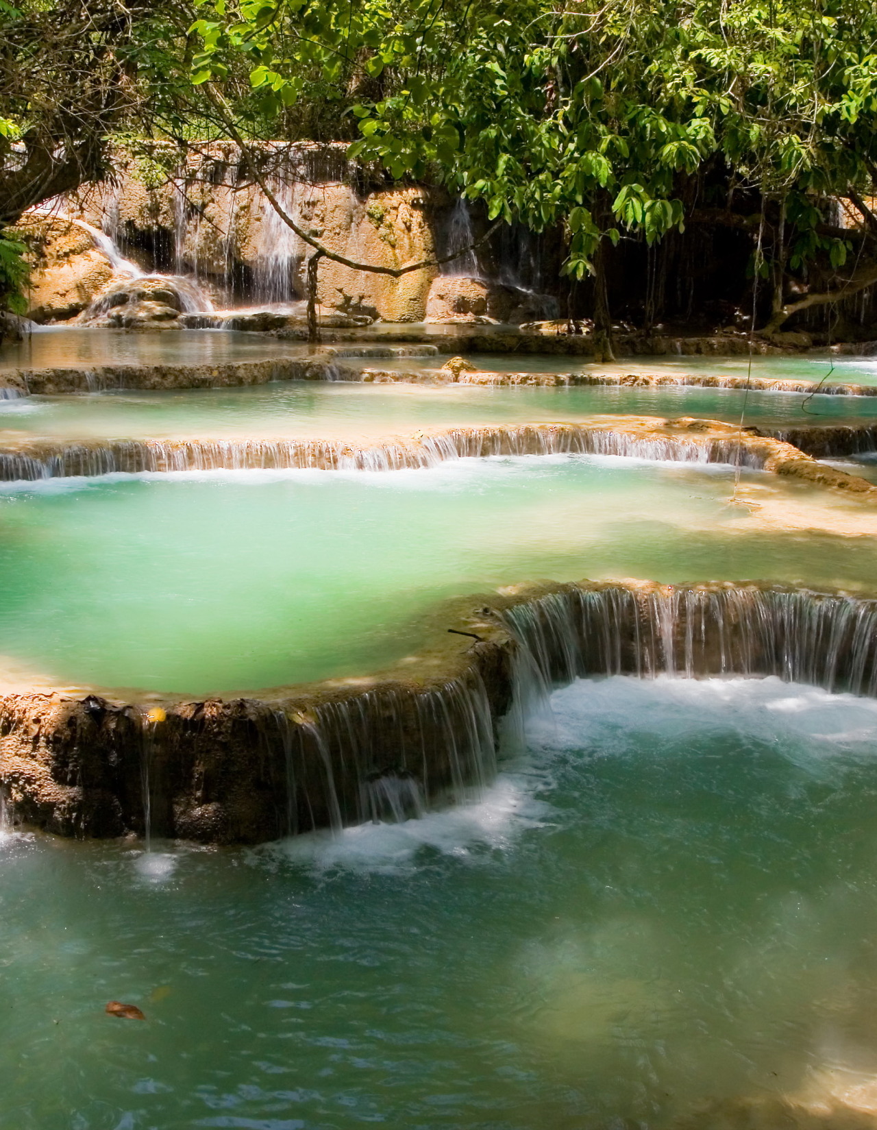 Tat Kuang Si Waterfalls south of Luang Prabang in Laos