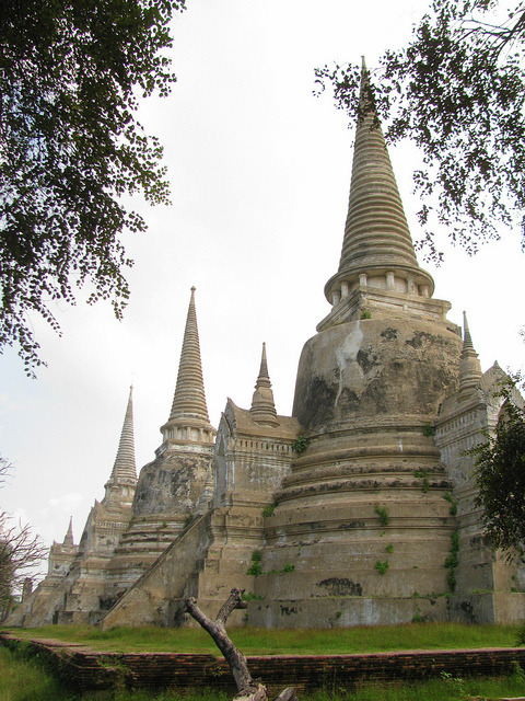 Wat Phra Si Sanphet in Ayutthaya. Thailand