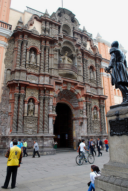Basilica de Nuestra Senora de la Merced in Lima, Peru
