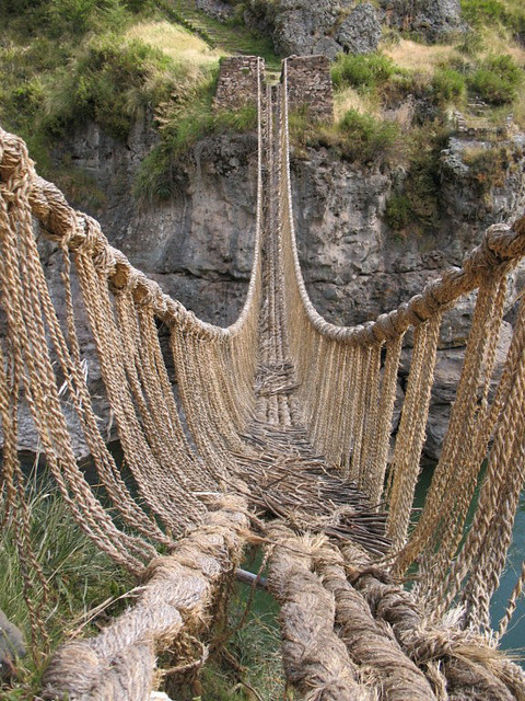 Inca’s heritage, Q’eswachaka Hanging Bridge / Peru